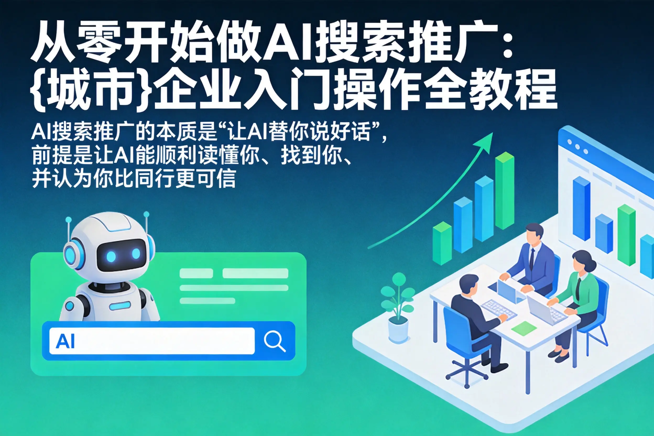 从零开始做AI搜索推广：丰润企业入门操作全教程